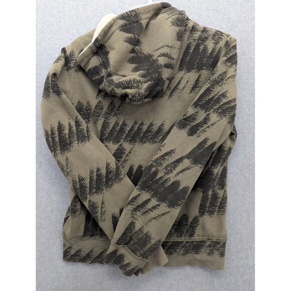 Billabong Hoodie Mens Large Sherpa Lined Full Zip Vintage Style Jacket Y2K Boho - Picture 6 of 8